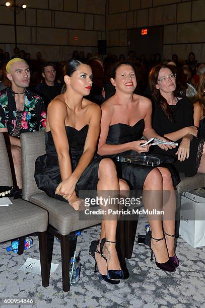 Adriana Lima and Katie Grand attend the The Daily Front Row's 4th Annual Fashion Media Awards at Park Hyatt New York on September 8, 2016 in New York...