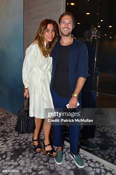 Maria Ianniello and Emerson Barth attend the The Daily Front Row's 4th Annual Fashion Media Awards at Park Hyatt New York on September 8, 2016 in New...