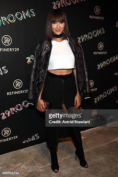 Actress Jackie Cruz attends Refinery29's Second Annual New York Fashion Week Event, "29Rooms" on September 8, 2016 in Brooklyn , New York.