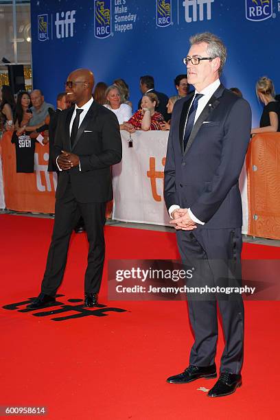 Co-Directors Cameron Bailey and Piers Handling attend the "The Magnificent Seven" premiere held at Roy Thomson Hall during the Toronto International...