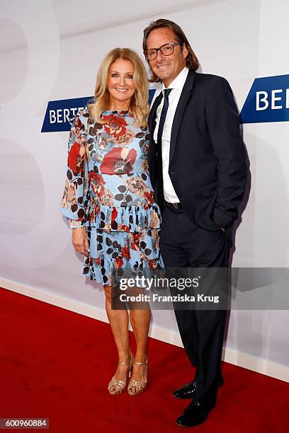 Frauke Ludowig and Kai Roeffen attend the Bertelsmann Summer Party at Bertelsmann Repraesentanz on September 8, 2016 in Berlin, Germany.