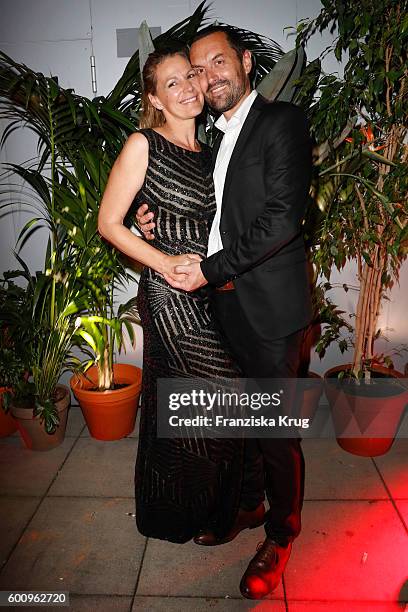 Sophie Schuett and Felix Seitz attend the Bertelsmann Summer Party at Bertelsmann Repraesentanz on September 8, 2016 in Berlin, Germany.