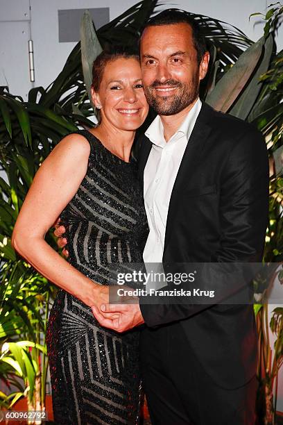 Sophie Schuett and Felix Seitz attend the Bertelsmann Summer Party at Bertelsmann Repraesentanz on September 8, 2016 in Berlin, Germany.