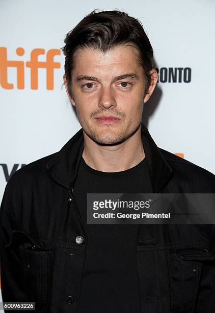Actor Sam Riley attends the "Free Fire" premiere screening party hosted by Bulleit at Early Mercy on September 8, 2016 in Toronto, Canada.