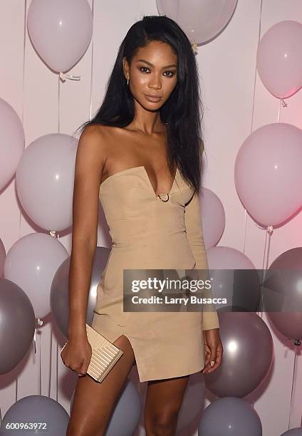 Chanel Iman attends the Jimmy Choo 20th Anniversary Event during New York Fashion Week on September 8, 2016 in New York City.