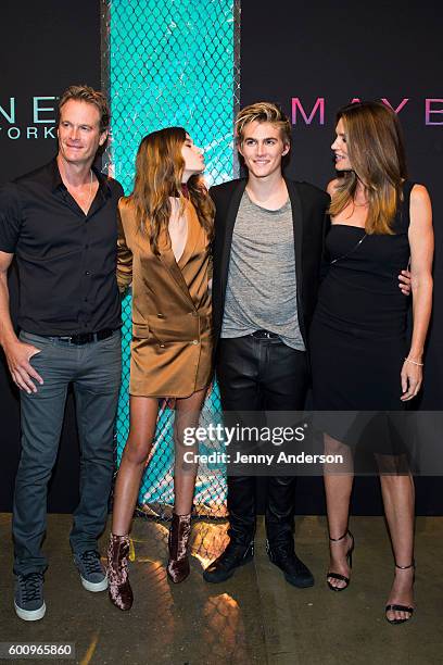 Rande Gerber, Kaia Gerber, Presley Gerber and Cindy Crawford attend Maybelline New York Celebrates NYFW on September 8, 2016 in New York City.