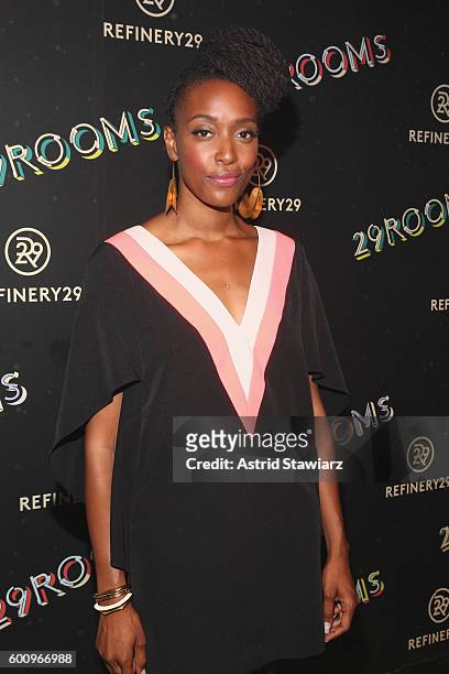 Franchesca Ramsey attends Refinery29's Second Annual New York Fashion Week Event, "29Rooms" on September 8, 2016 in Brooklyn, New York.