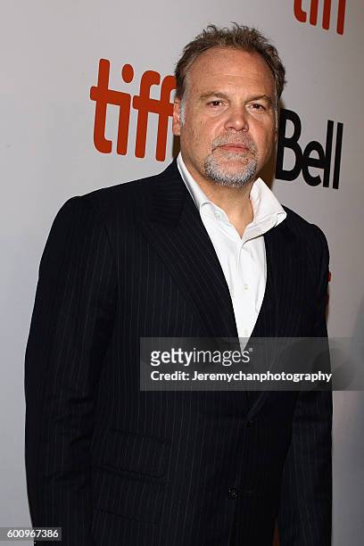Actor Vincent D'Onofrio attends the "The Magnificent Seven" premiere held at Roy Thomson Hall during the Toronto International Film Festival on...