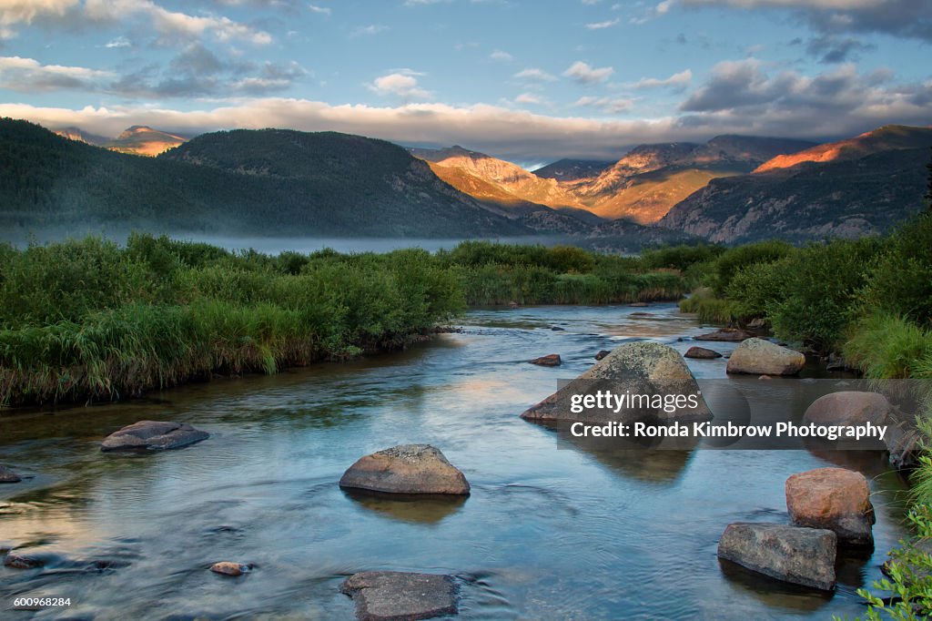 Sunrise on Moraine Park and The Big Thompson River