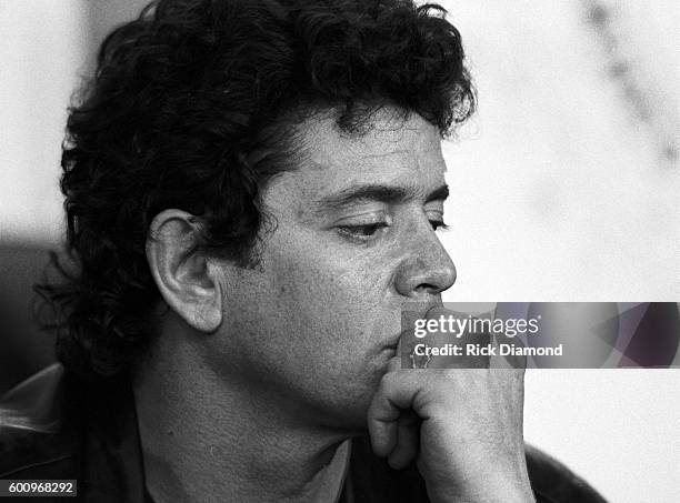 Singer/Songwriter Lou Reed attends a press conference discussing The Conspiracy of Hope tour celebrating Amnesty International's 25th anniversary at...