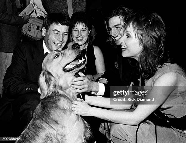 Actor Rebecca De Mornay and boyfriend Tom Cruise attend the Atlanta premiere of Neil Simon's The Slugger's Wife filmed in Atlanta at The Limelight in...