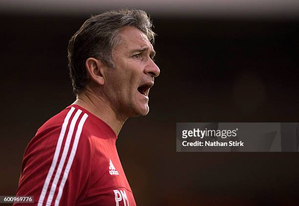 Philippe Montanier manager of Nottingham Forest during the Pre-Season Friendly between Port Vale and Nottingham Forest at Vale Park on July 19, 2016...
