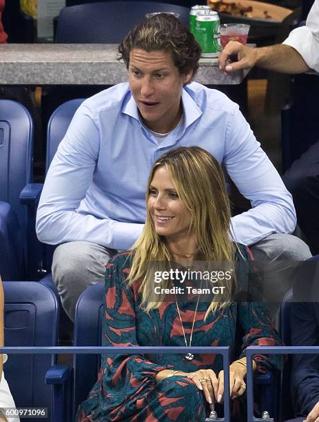 Heidi Klum and Vito Schnabel seen at USTA Billie Jean King National Tennis Center on September 8, 2016 in the Queens borough of New York City.