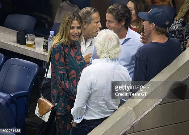 Heidi Klum and Vito Schnabel seen at USTA Billie Jean King National Tennis Center on September 8, 2016 in the Queens borough of New York City.