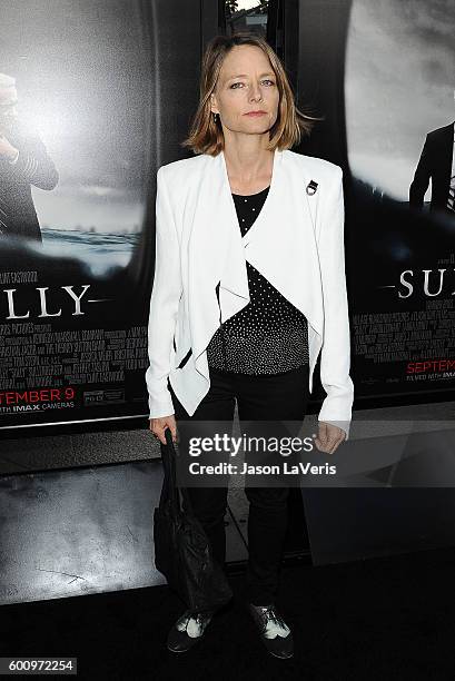 Actress Jodie Foster attends a screening of "Sully" at Directors Guild Of America on September 8, 2016 in Los Angeles, California.