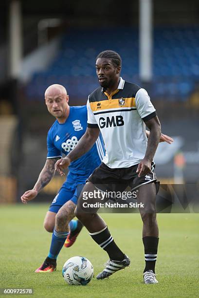 Anthony Grant of Port Vale during the Pre-Season Friendly between Port Vale and Birmingham City at Vale Park on July 27, 2016 in Burslem, England.
