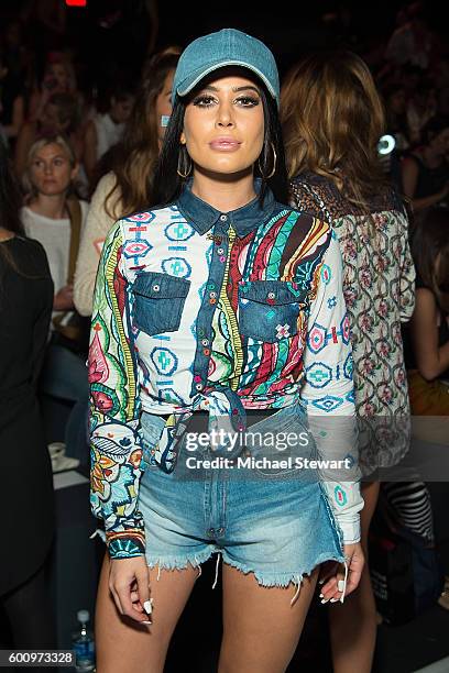Attends the Desigual fashion show during September 2016 New York Fashion Week at The Arc, Skylight at Moynihan Station on September 8, 2016 in New...