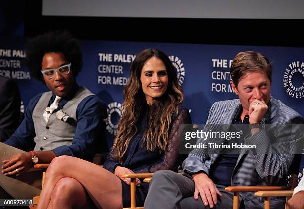 Johnathan Fernandez, Jordana Brewster and Kevin Rahm attend The Paley Center for Media's PaleyFest 2016 fall TV preview for FOX at The Paley Center...