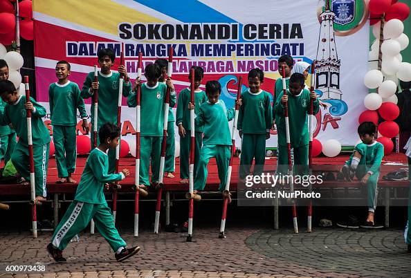 Engrang Some childern play traditional games known as 'engrang' in... News ...