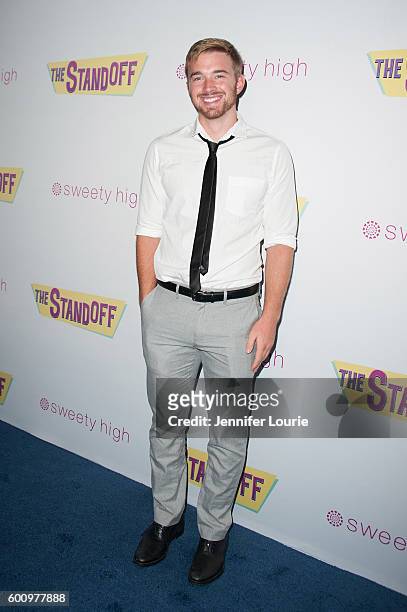 Actor Chandler Massey arrives at the Premiere of Vision Films' "The Standoff" at Regal LA Live: A Barco Innovation Center on September 8, 2016 in Los...
