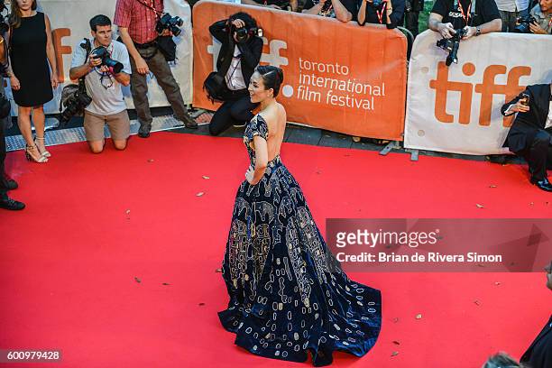 Actress Ziyi Zhang attends 'The Magnificent Seven' premiere during the 2016 Toronto International Film Festival at Roy Thomson Hall on September 8,...