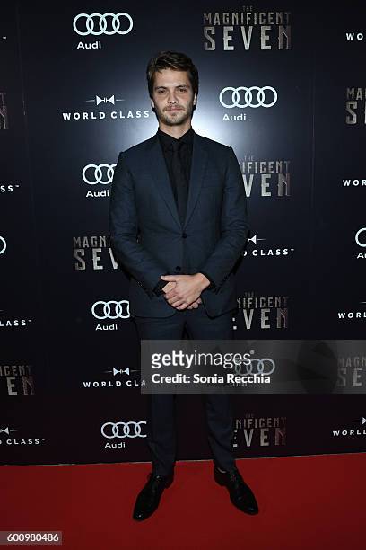 Luke Grimes attends Post-Screening Event For "The Magnificent Seven" Co-Hosted By Audi During The Toronto International Film Festival at Storys...