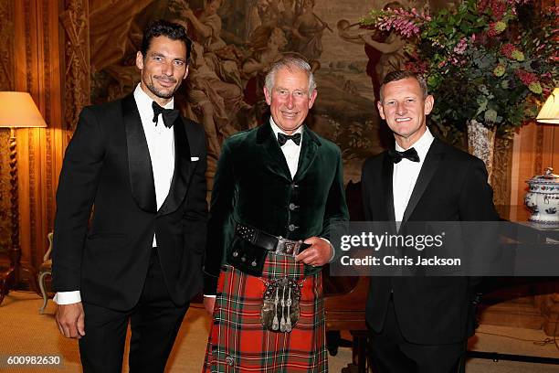 Campaign for Wool Patron Prince Charles, Prince of Wales, M&S CEO Steve Rowe and supermodel and face of M&S David Gandy attend a private dinner ahead...