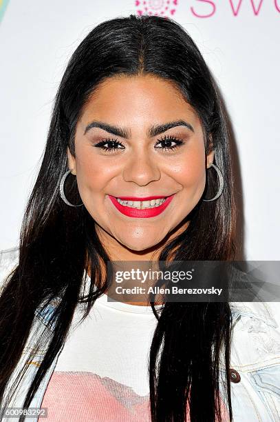 Actress Jessica Marie Garcia attends the premiere of Vision Films' "The Standoff" at Regal LA Live: A Barco Innovation Center on September 8, 2016 in...