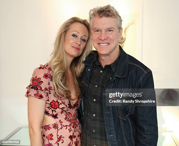 Lorien Haynes and actor Tate Donovan attend OTHER Gallery's Los Angeles opening of Lorien Haynes "Have You See Her?" Exhibition on September 8, 2016...