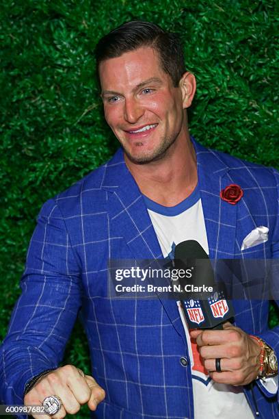 New York Giants punter Steve Weatherford attends the Saks Downtown x Vogue event held at Saks Downtown on September 8, 2016 in New York City.