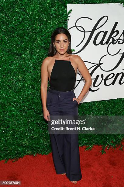 Actress Audrey Esparza attends the Saks Downtown x Vogue event held at Saks Downtown on September 8, 2016 in New York City.