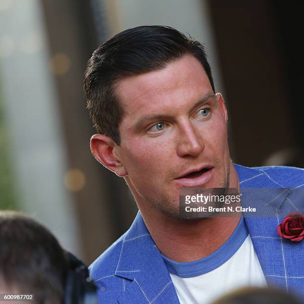 New York Giants punter Steve Weatherford attends the Saks Downtown x Vogue event held at Saks Downtown on September 8, 2016 in New York City.