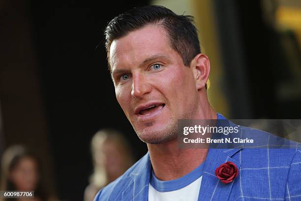 New York Giants punter Steve Weatherford attends the Saks Downtown x Vogue event held at Saks Downtown on September 8, 2016 in New York City.