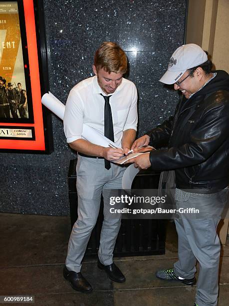 Chandler Massey is seen on September 08, 2016 in Los Angeles, California.