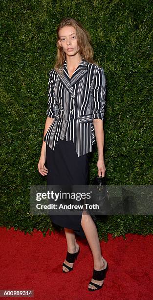 Ondria Hardin attends the Saks Downtown x Vogue event at Saks Downtown on September 8, 2016 in New York City.