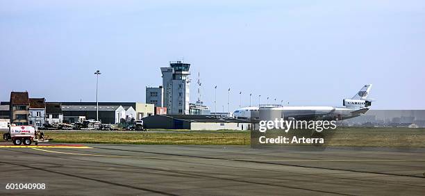 The Ostend-Bruges International Airport / Internationale Luchthaven Oostende-Brugge, Belgium.