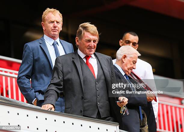 Kenny Dalglish during the opening of the new stand and facilities at Anfield on September 9, 2016 in Liverpool, England.