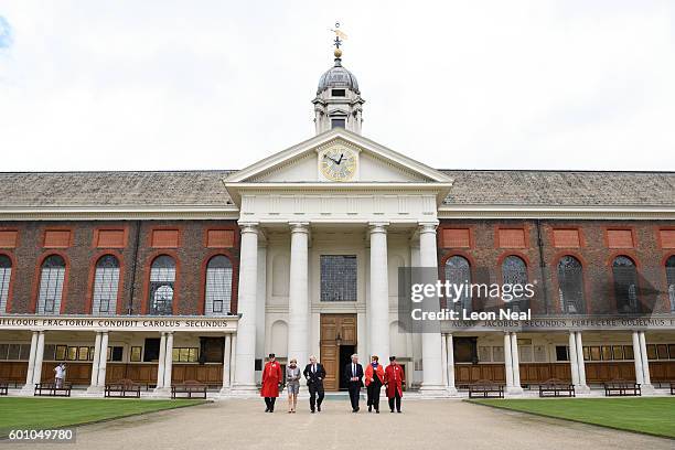 Australian Foreign Minister Julie Bishop , British Foreign Secretary Boris Johnson , British Defence Secretary Michael Fallon and Australian Defence...