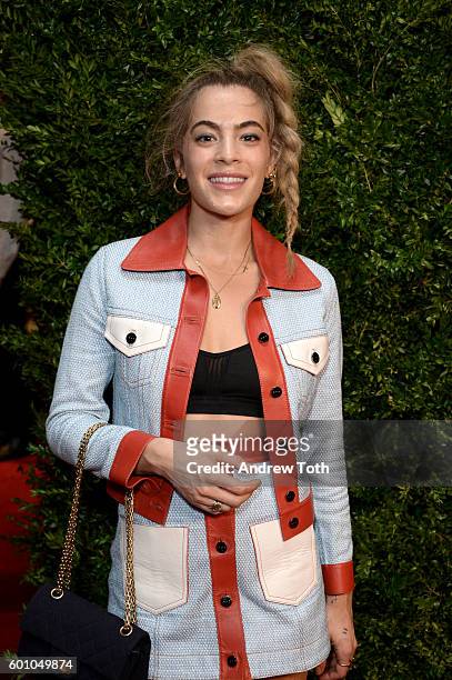 Chelsea Leyland attends the Saks Downtown x Vogue event at Saks Downtown on September 8, 2016 in New York City.