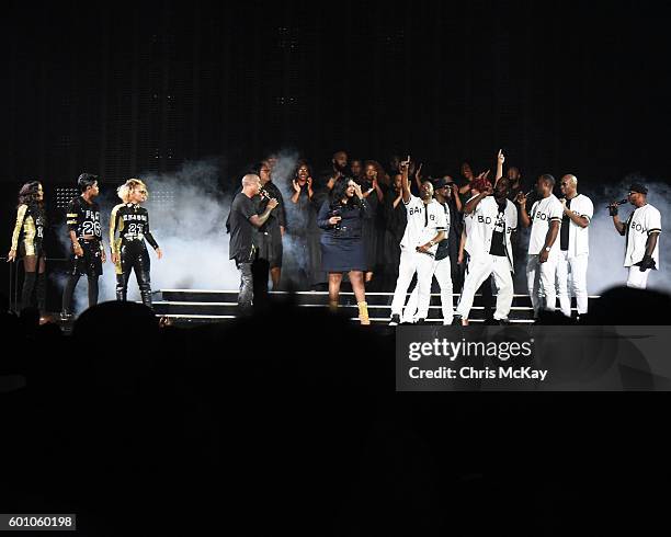 Kima Raynor Dyson of Total, Pamela Long of Total, Keisha Spivey Epps of Total, Tyrese Gibson, Kelly Price, Sean 'P. Diddy' Combs aka Puff Daddy,...