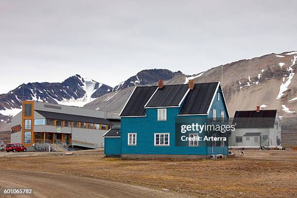 Koldewey Station for Arctic and marine research at Ny-Alesund on Svalbard / Spitsbergen, Norway.