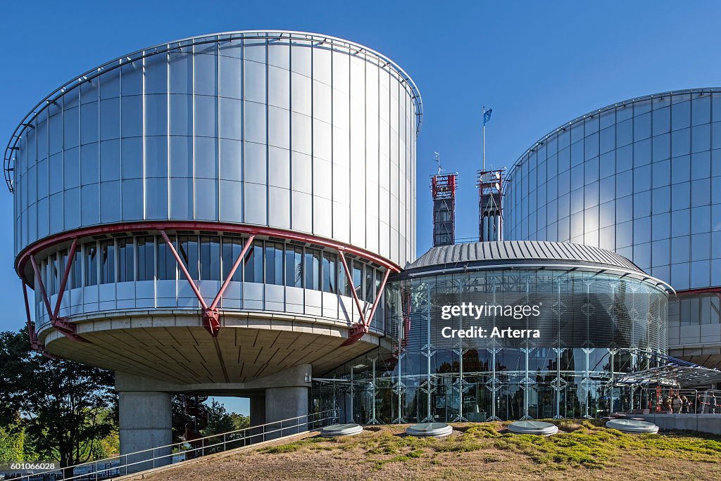 Building of the European Court of Human Rights / ECtHR at Strasbourg