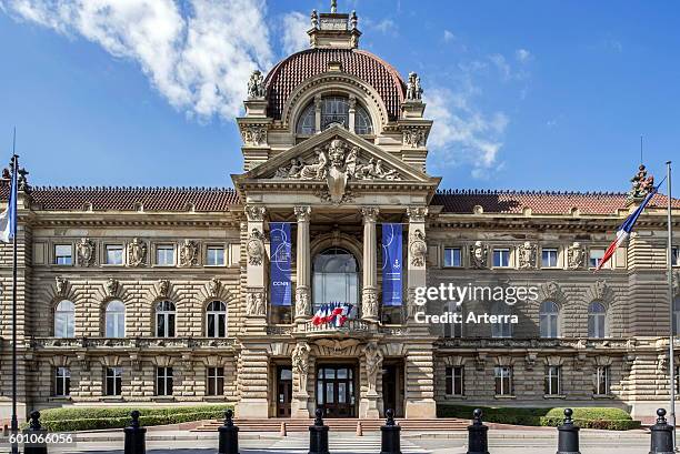 The Palais du Rhin / Palace of the Rhine at the Place de la Republique square in Strasbourg, Alsace, France.