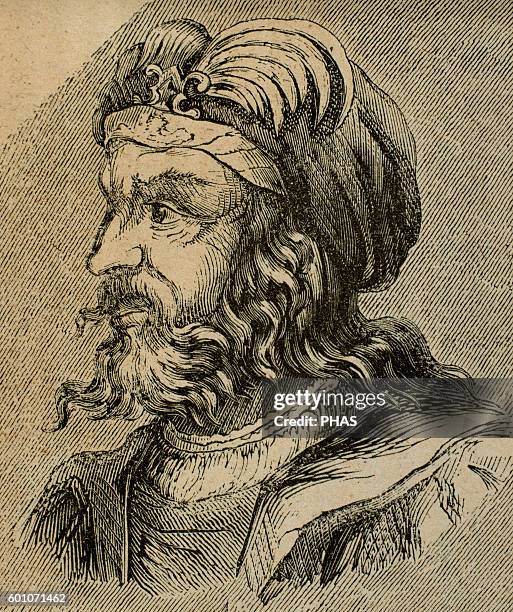 Visigoth King Roderic Visigothic King Of Hispania Photos and Premium High Res Pictures ...