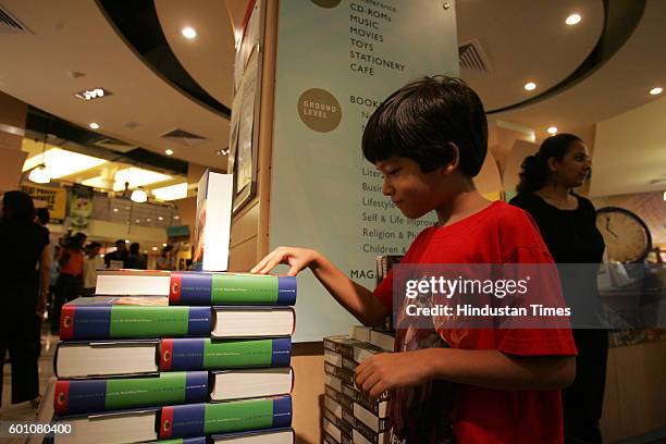 Mumbai, IndiaRushad Katrak , a famous child model seems to be lost in the magical world of Harry Potter, which was recreated by Crossword, Kemps...