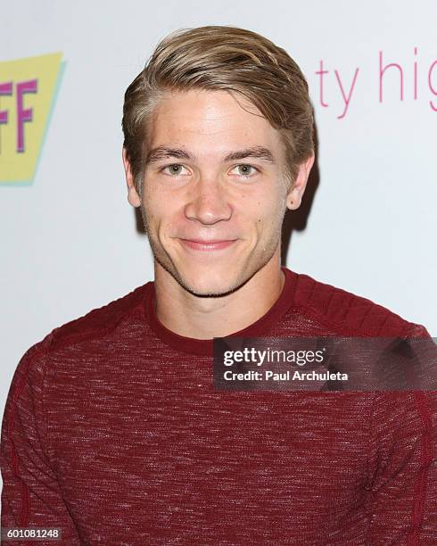 Actor Lucas Adams attends the premiere of "The Standoff" at Regal LA Live: A Barco Innovation Center on September 8, 2016 in Los Angeles, California.