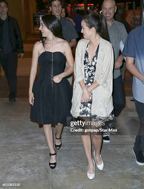 Vanessa Merrell and Veronica Merrell are seen outside the premiere of "Standoff" on September 8, 2016 in Los Angeles, CA.