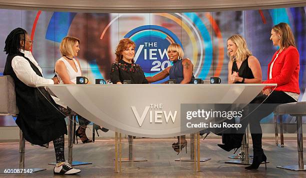 Mary J. Blige and Maxwell visit "THE VIEW," 9/9/16 airing on the Walt Disney Television via Getty Images Television Network. WHOOPI GOLDBERG, CANDACE...