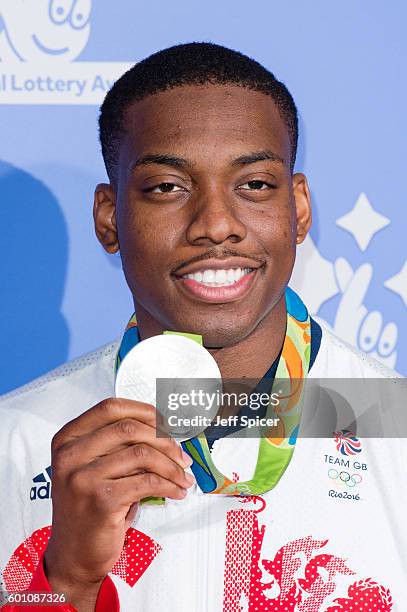 Lutalo Muhammad arrives for the National Lottery Awards 2016 at The London Studios on September 9, 2016 in London, England.