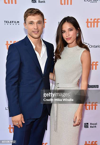 Actors William Moseley and Kelsey Asbille attend the "Carrie Pilby" premiere during the 2016 Toronto International Film Festival at Ryerson Theatre...